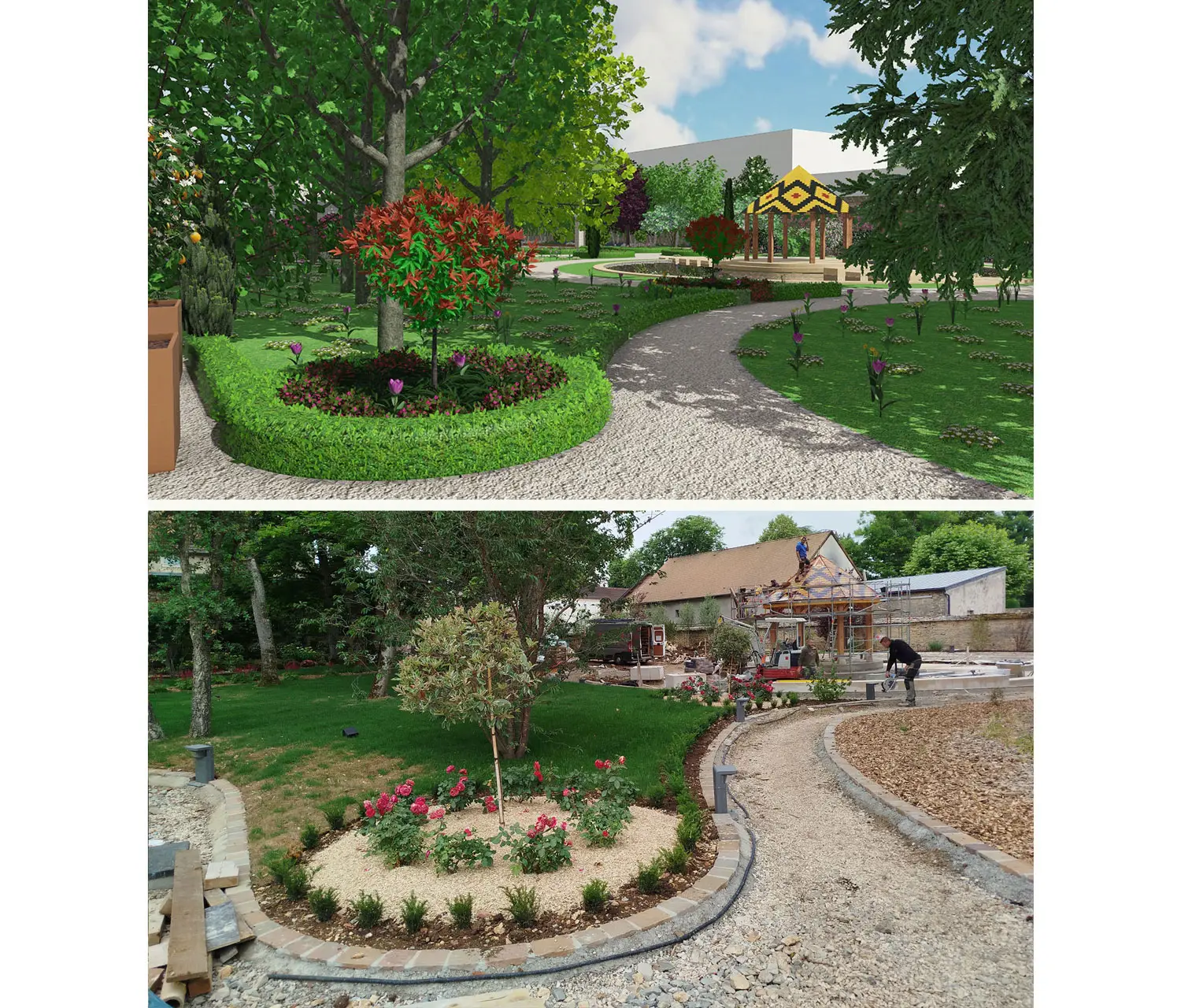 Parc romantique, du projet à la réalisation