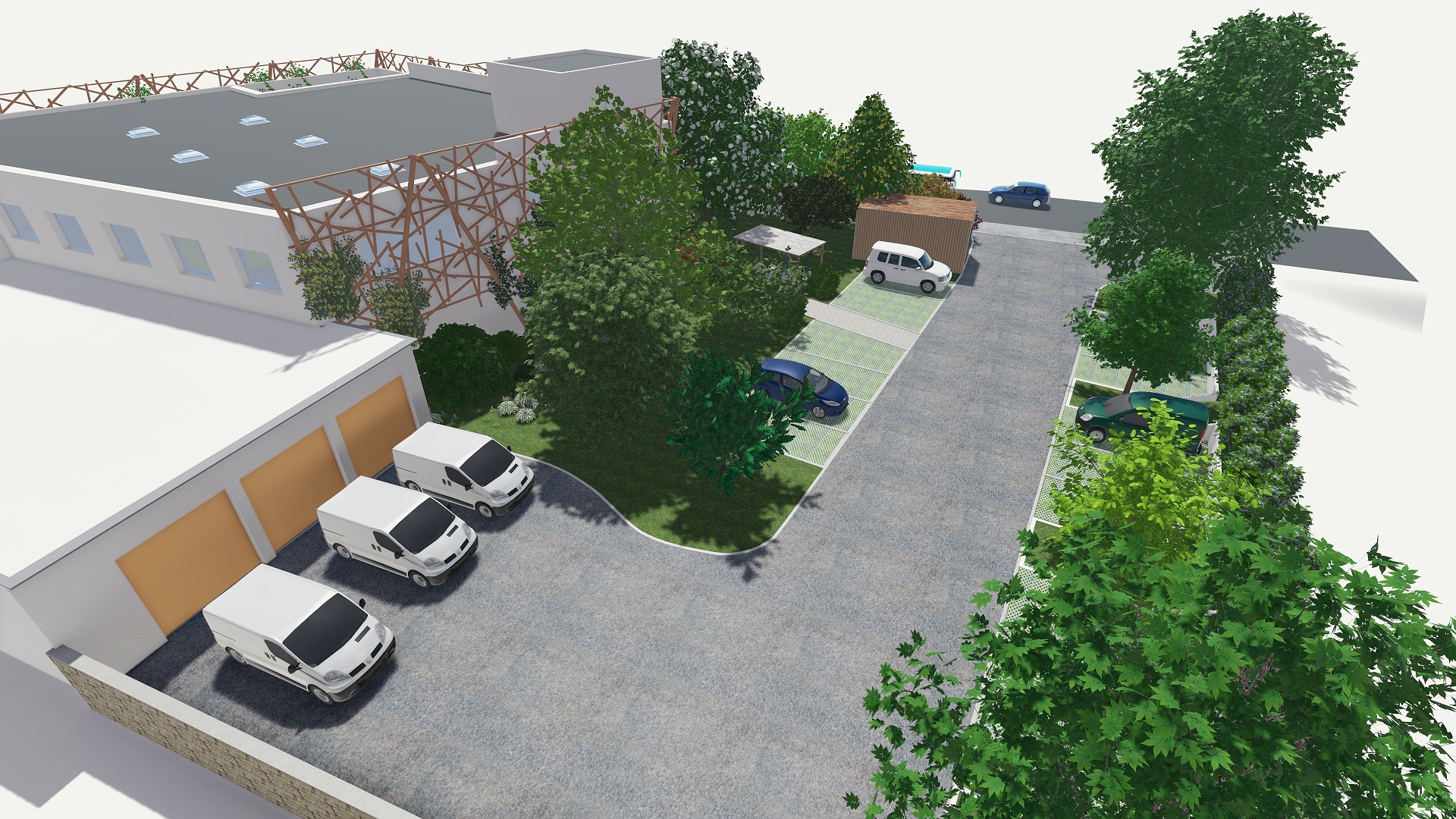 Visuel 3D projet urbain écologique architecte